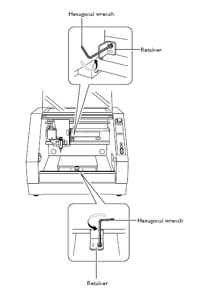 Roland MDX-40 Retainer Removal